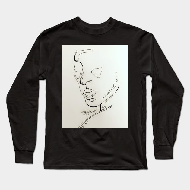 Glass Face Long Sleeve T-Shirt by DarkAngel1200